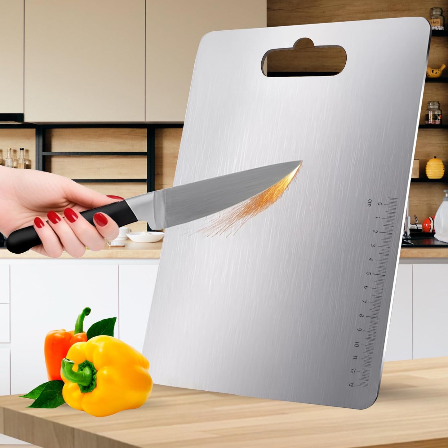 Stainless Steel Chopping Board (32 x 21.5 cm)