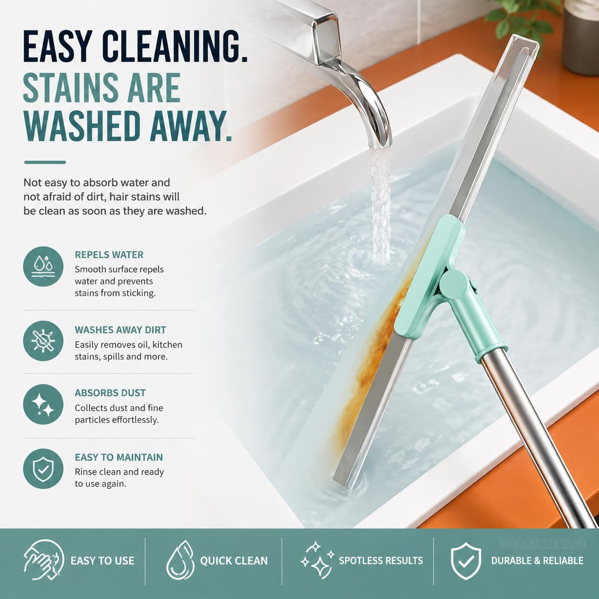 Rotating Bathroom Wiper 360