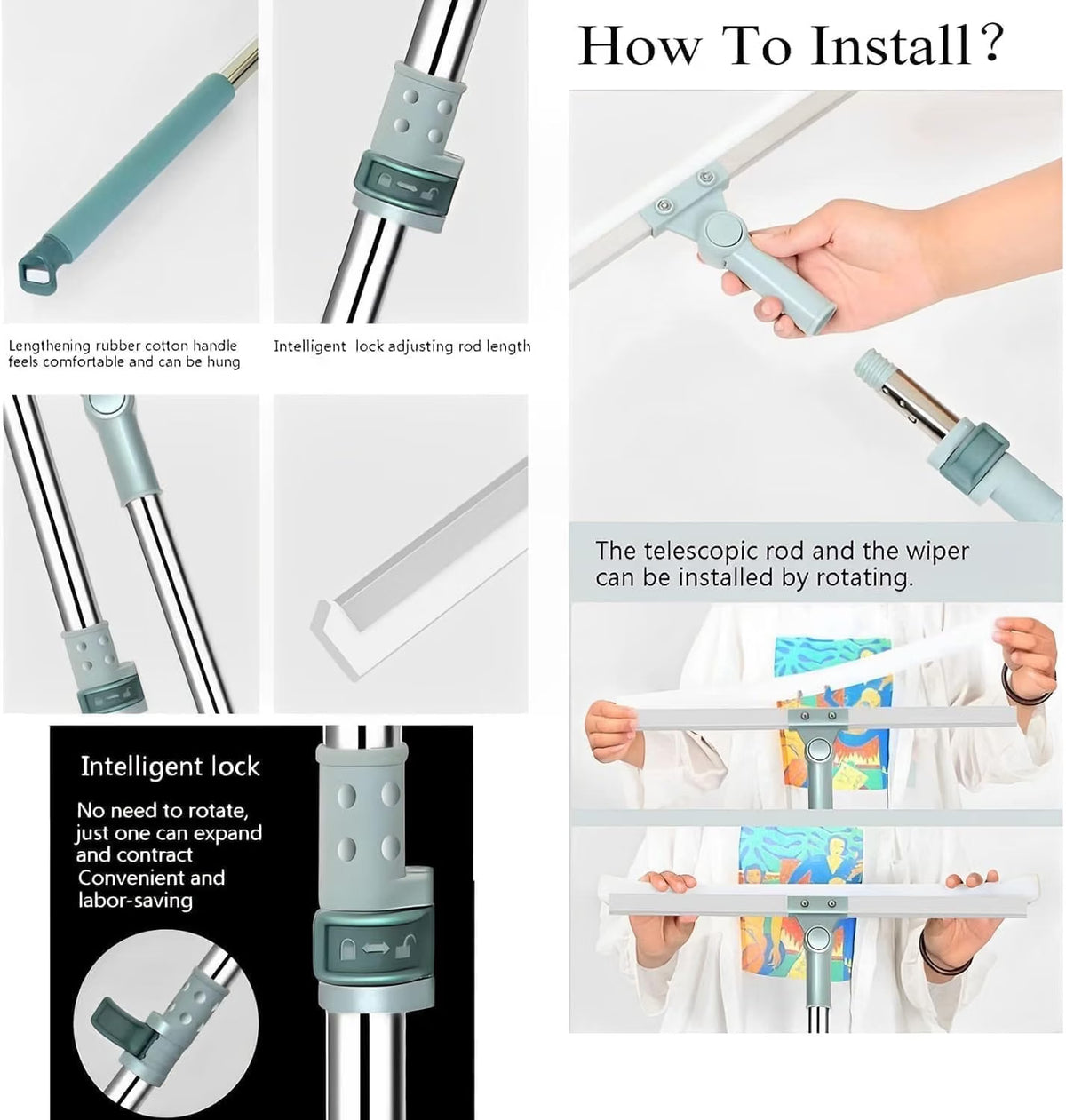 Multipurpose Wiper Cleaner for Bathroom, Kitchen, Tiles, Windows