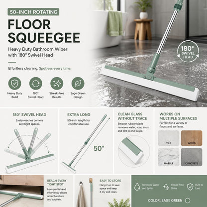 Rotating Bathroom Wiper 360